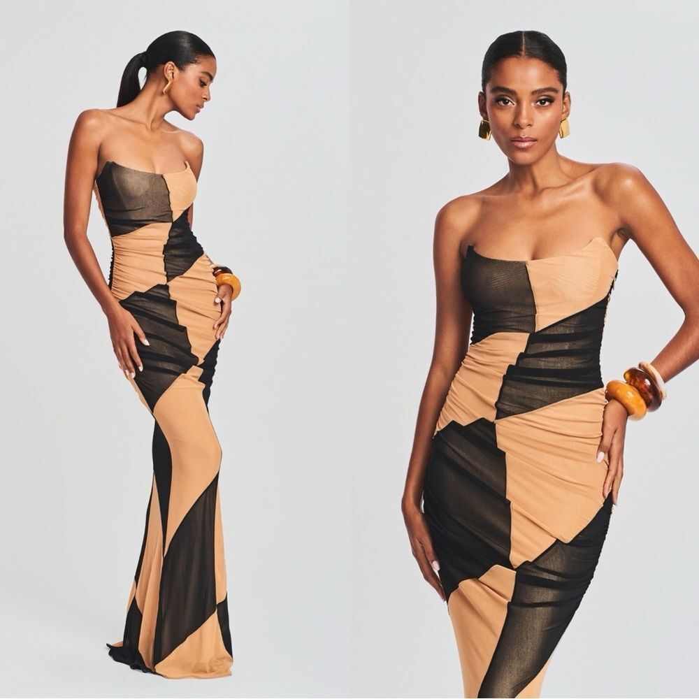 Retrofête Ford Dress Black Nude